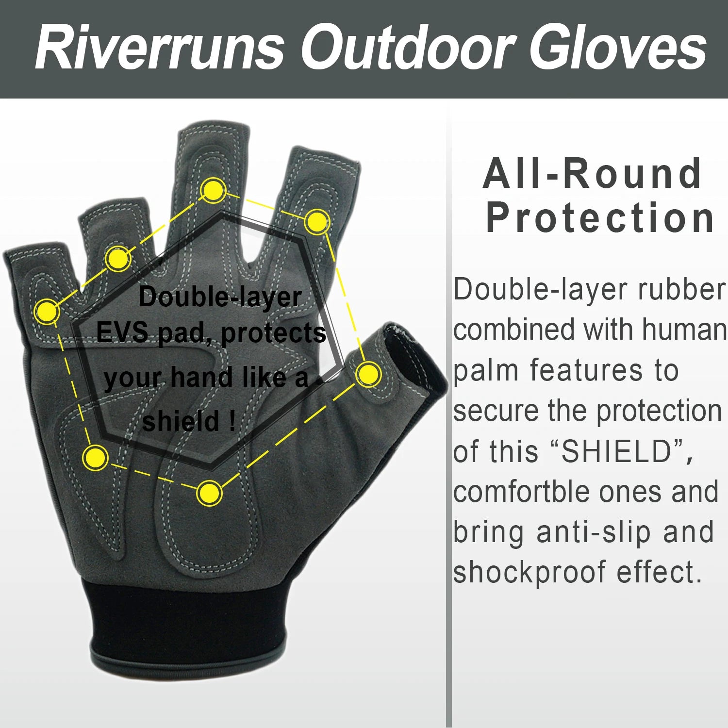 Riverruns Fingerless Fishing Gloves