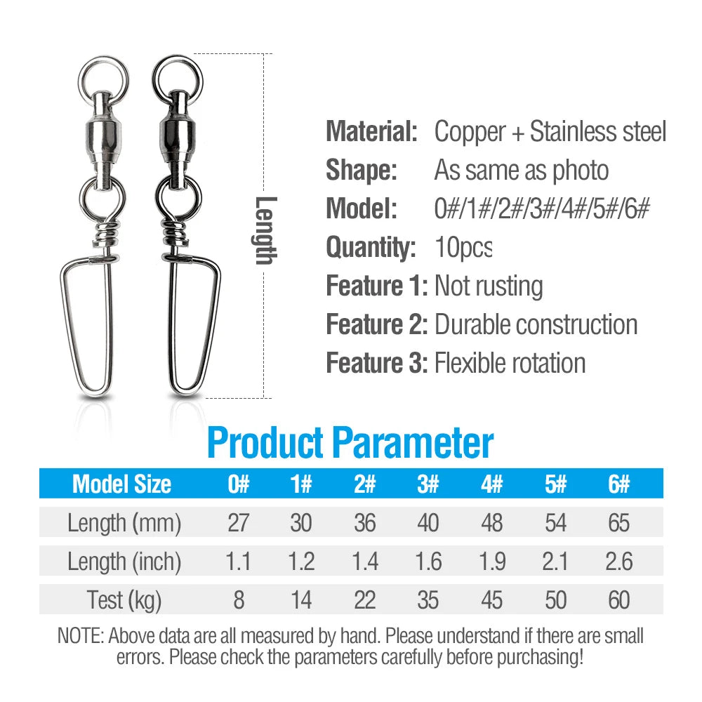 Fishing Swivels Snaps Connector Fishing Accessories