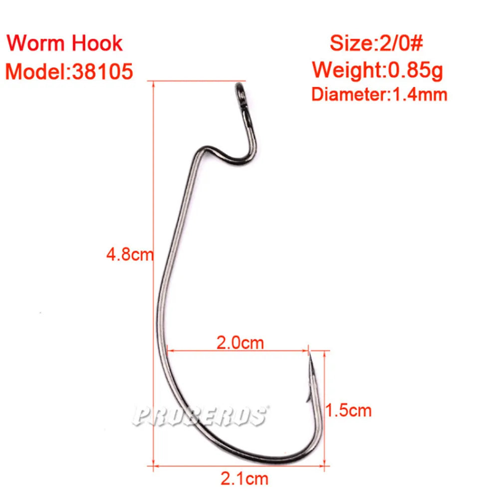 Hook For Soft Worm Bait Crankbait Fishing