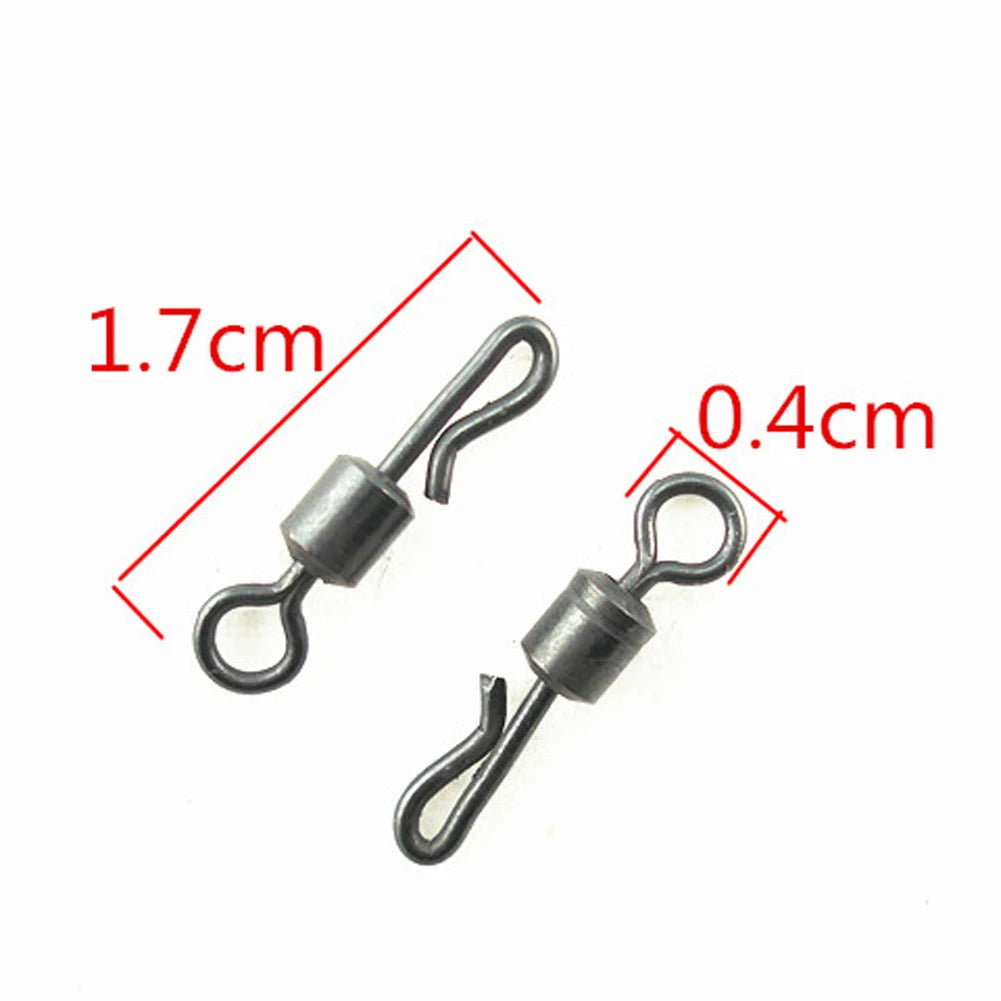 Q-Shaped Black Quick Change Swivels for Carp Fishing Accessories