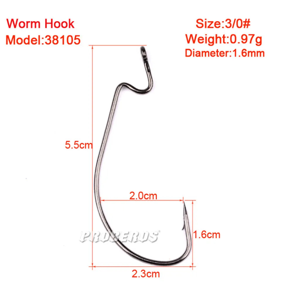 Hook For Soft Worm Bait Crankbait Fishing