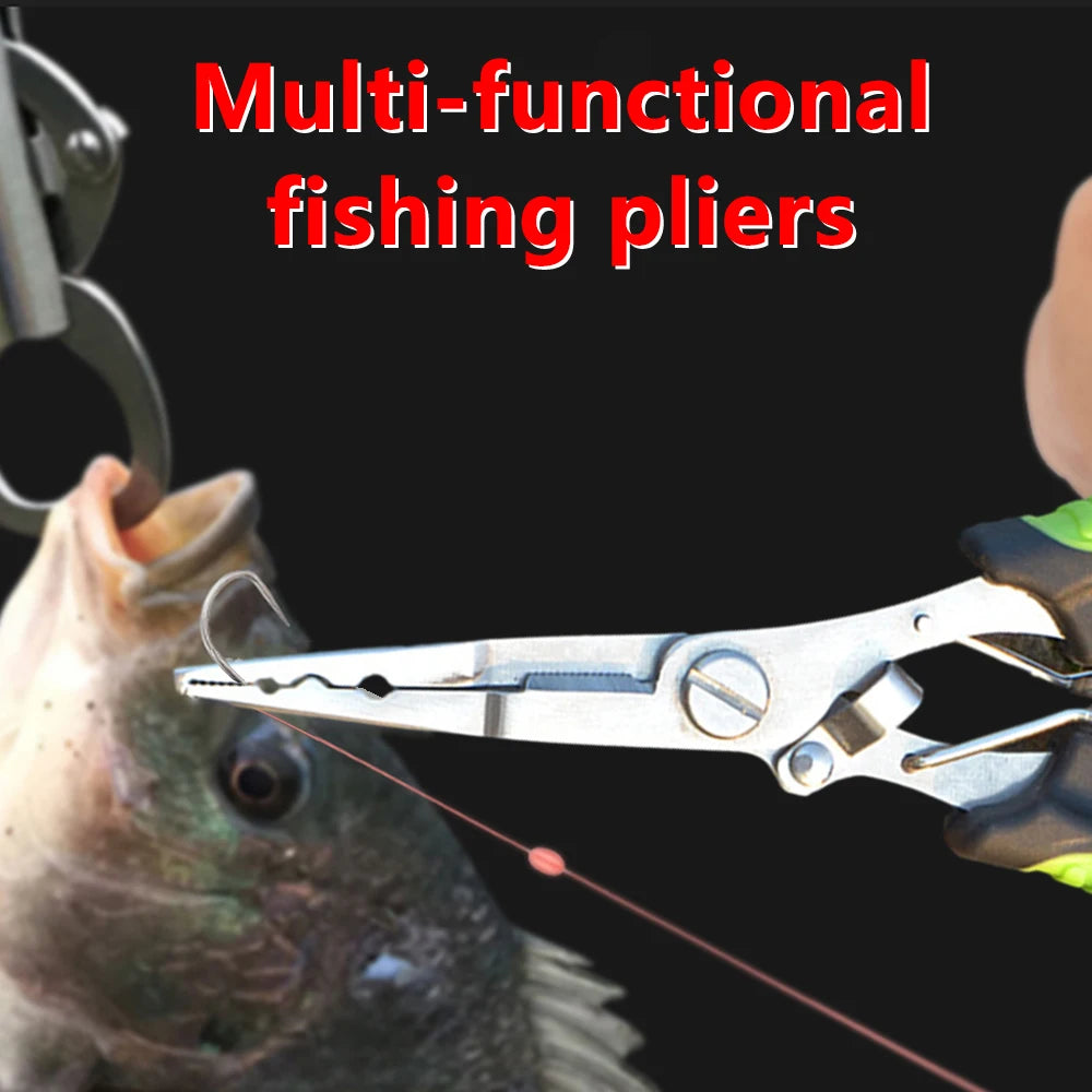 AOFUXTI Fishing Tool Kit - Stainless Steel Fishing Pliers Hook
