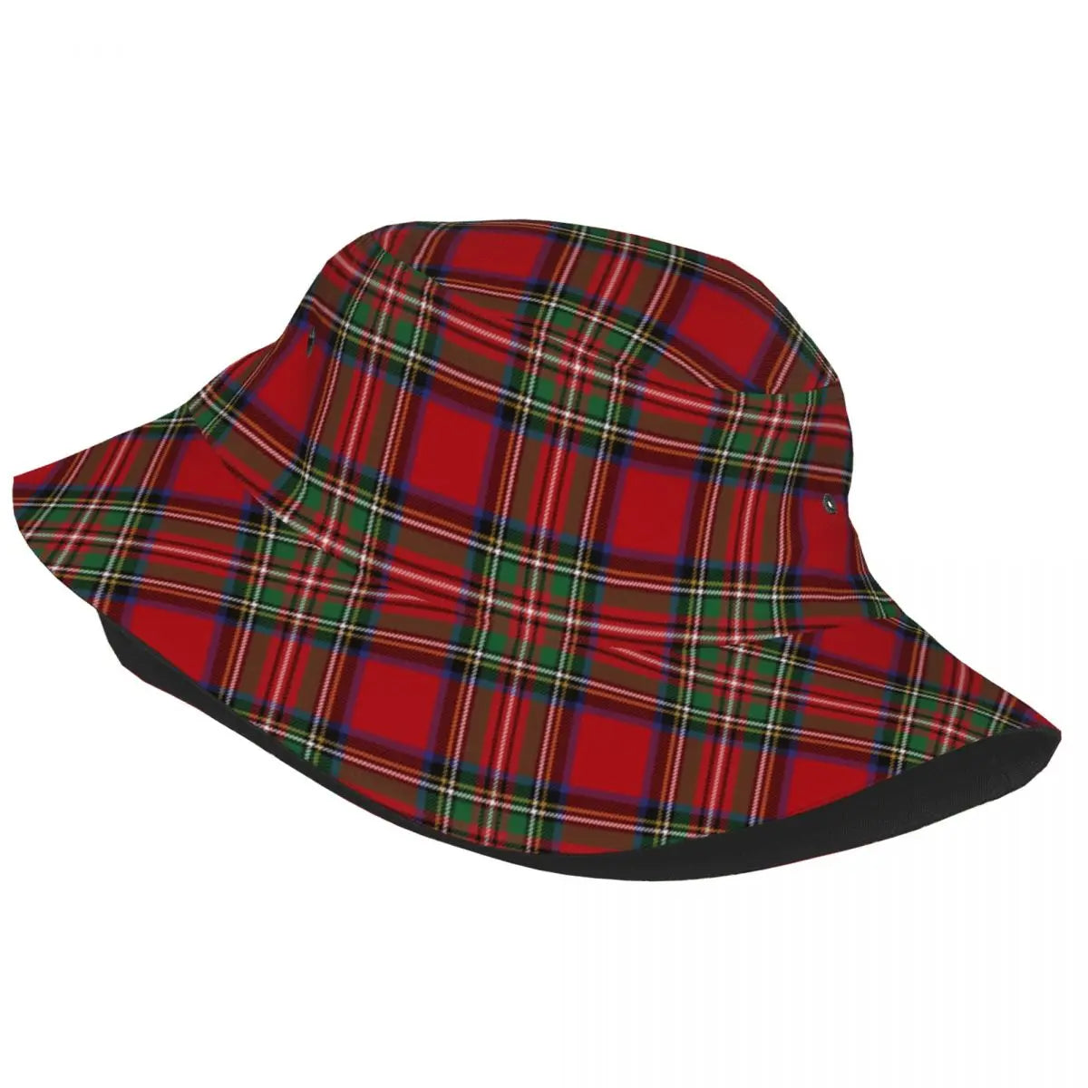 Red Check Bucket Hat