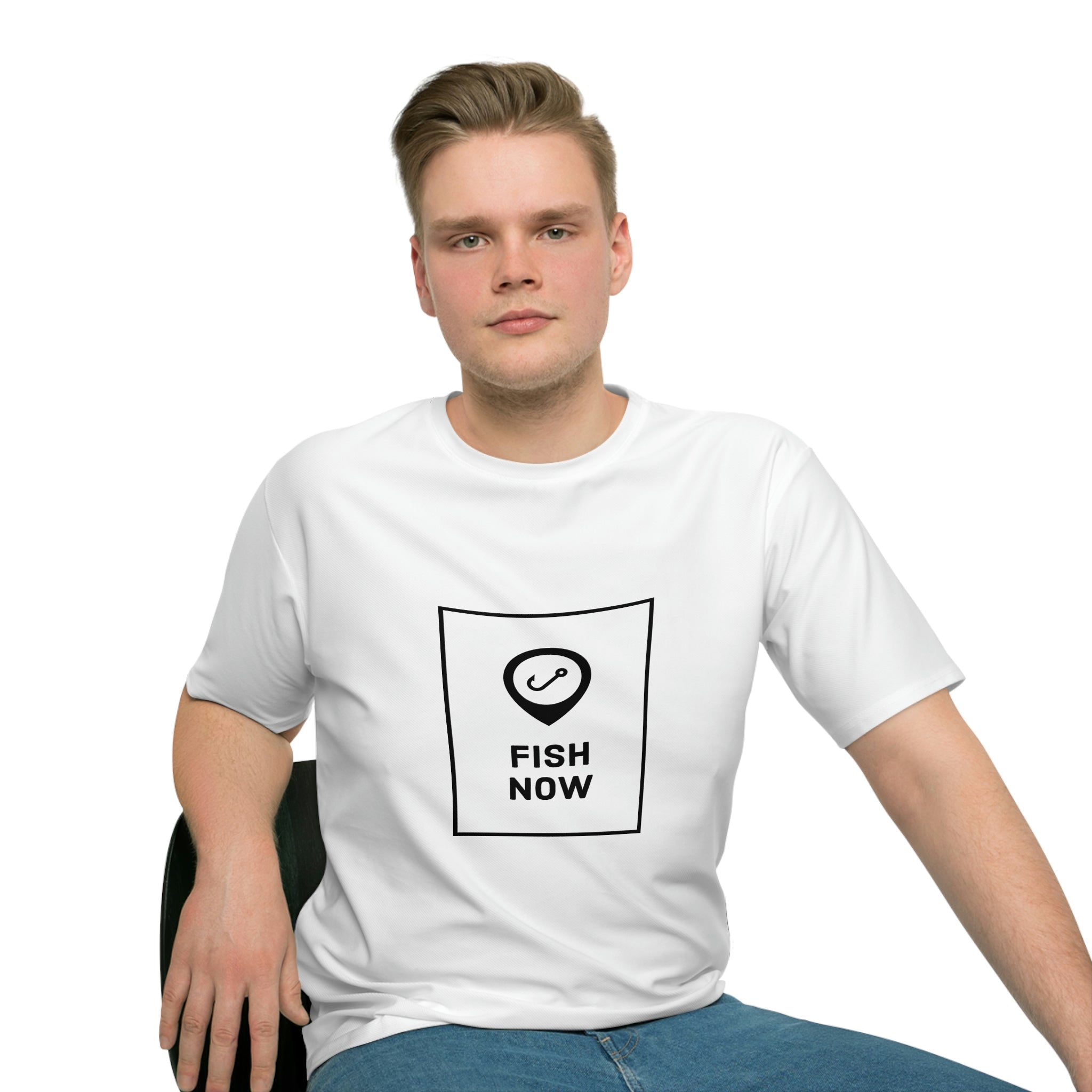 Men's Loose T-shirt (FishNow Design)