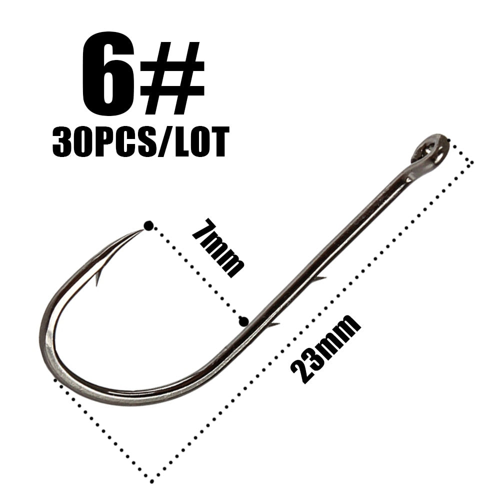 Sliced Shank Own Steel Hooks