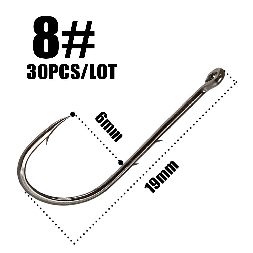 Sliced Shank Own Steel Hooks