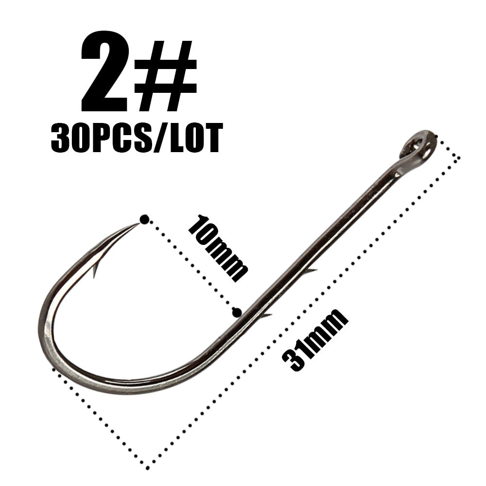 Sliced Shank Own Steel Hooks