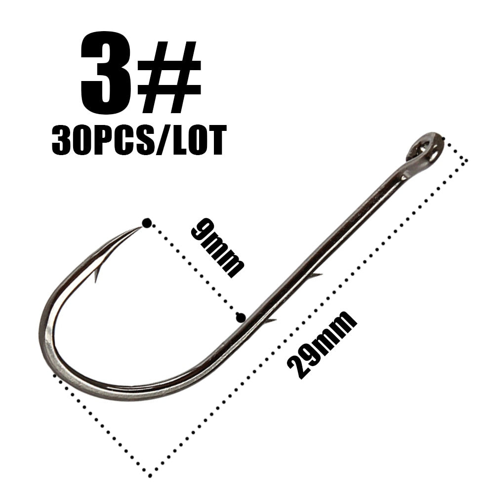 Sliced Shank Own Steel Hooks